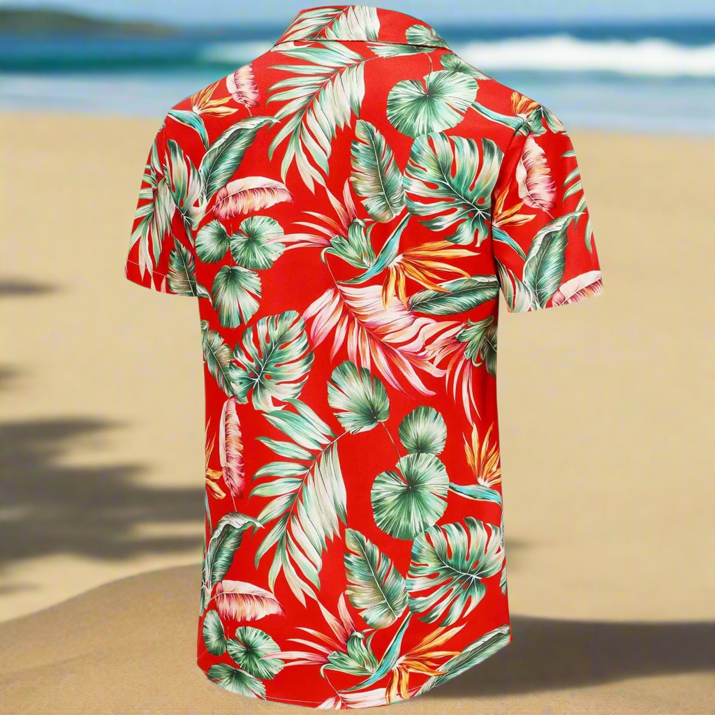 Groovy Red Hawaiian Shirt