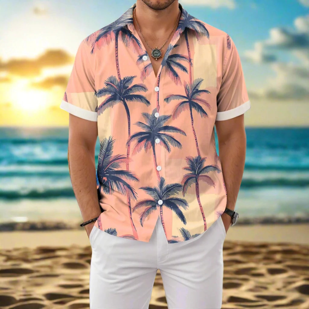 Tropical Palms Hawaiian Shirt Collection